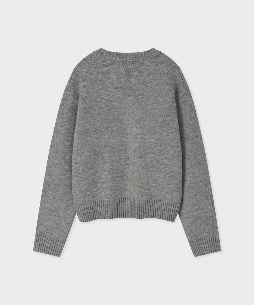 FALLETT [Fallett X Lee] Sunflower Knit Gray