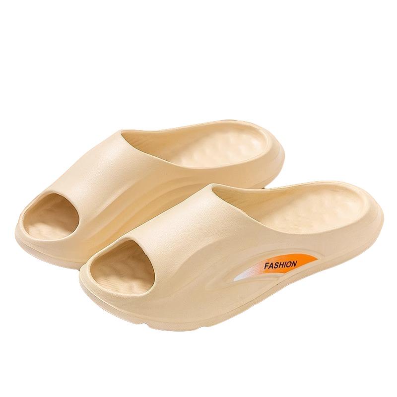 

Тапочки женские с толстой подошвой из ЭВА, летние, для улицы, дома, ванной, нескользящие, удобные, для отдыха пар 36 бежевый