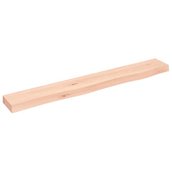 VidaXL Wall Shelf 80x10x4 Cm Solid Untreated Oak Wood 363537