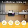 Aufbewahrungstasche für das Bett Baumwolle Leinen Große Kapazität Nachttisch-Organizer mit Seitentaschen Hängendes Etagenbett-Caddy für Studentenwohnheim