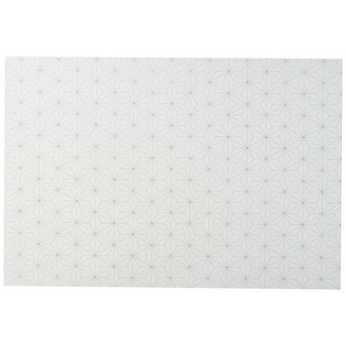 Nagao Placemats, Light Ink, Asanoha Pattern, 26x38cm, Set of 100, Made In Japan, 222736