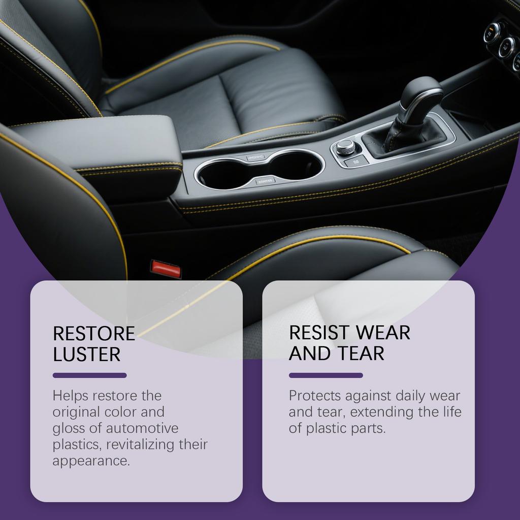 Car Plastic Care Spray, Interior Gloss And Scratch, Center Console Care Spray 237ml