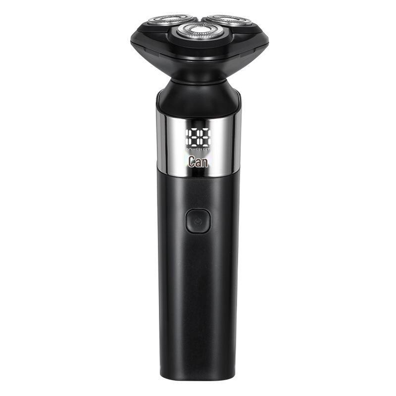 Men's 3-in-1 Electric Shaver with Digital Display, Water-Washable 3D Floating Cutter for Beard