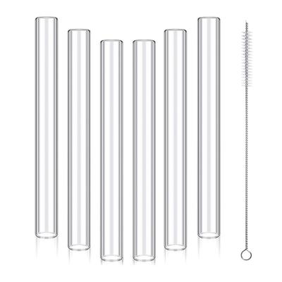 Tubos de Vidrio de Borosilicato de 4 Pulgadas de Largo Tubo de Pared de Vidrio Tubo de Laboratorio Tubos Transparentes Diámetro Exterior 12 mm Espesor 2 mm para Arte