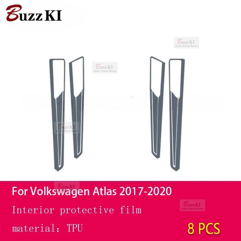 For Volkswagen Atlas 2017-Car Interior Film Dashboard piano board Shift center console Anti-scratch transparent TPU Car Film