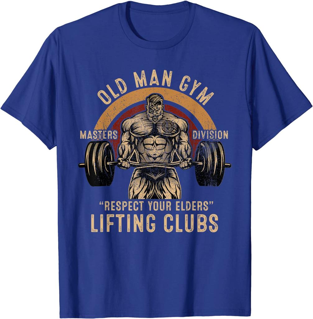 2026 New Old Unisex Gym Respect Your Elders Lifting Clubs Weightlifting Summer Cotton Oneck Oversized Comfortable Unisex TShirt