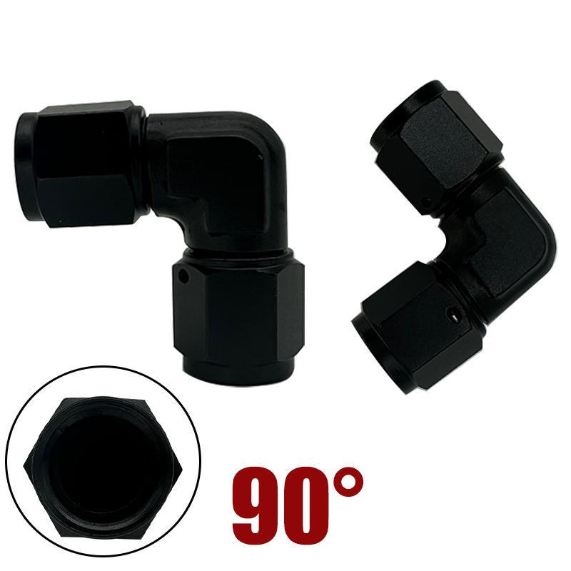Adapter z gwintem wewnętrznym 4AN 6AN 8AN 10AN 12AN na końcówkę węża do przewodu w oplocie, kolano obrotowe 45 90 stopni, złączki węża chłodnicy oleju