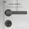 Zinc Alloy Split Handle Lock for Home, Hotel, and Bathroom Doors