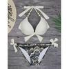 Printed Quality Bikini Strap Split Suit Swimsuit Women's