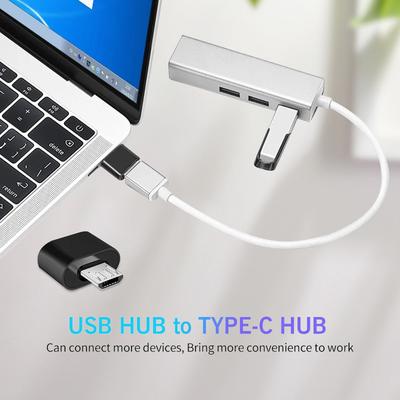 5 stuks USB-C Adapters: USB 3.0 OTG, Micro USB naar USB-C, Voor Smartphones, Laptops, PC's en Meer