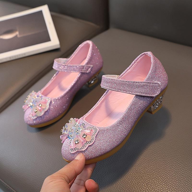 Girls “Princess Shoes” Spring/Fall Children s Fashion Bow-Tie Leather Shoes 25