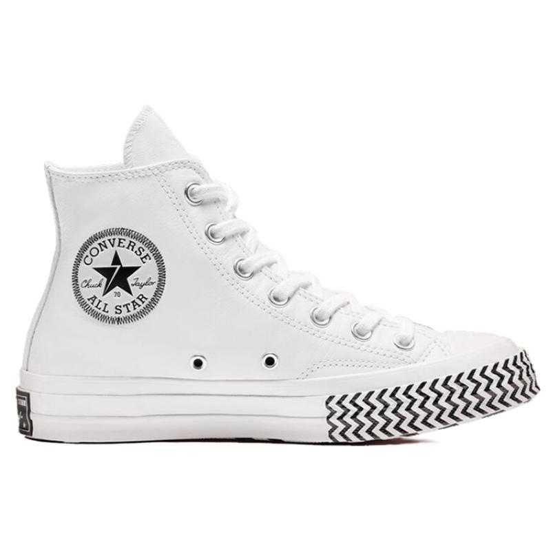 Converse 1970s Mission-V High Top All Star Classic Versatile High Top Canvas Women's Black & White