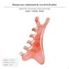 Multifunctional Dolphin Massage Comb, Scalp & Gua Sha Tool, Portable Resin Agate Pink 1pc