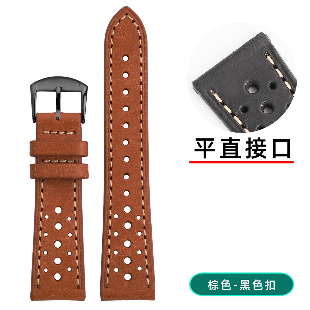 Handmade PUEBLO Italian Cowhide strap 18 19 20 21 22MM for Omega Longines Rolex Soft Retro breathable Genuine leather Watch band