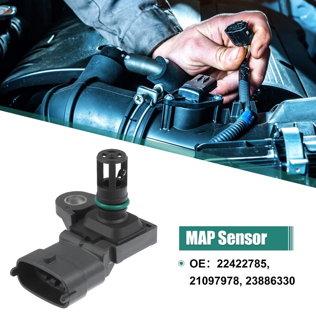 X AUTOHAUX MAP Sensor 22422785 21097978 23886330 Intake Air Temperature and Boost Pressure Sensor Replacement for Volvo Trucks D11 and D13