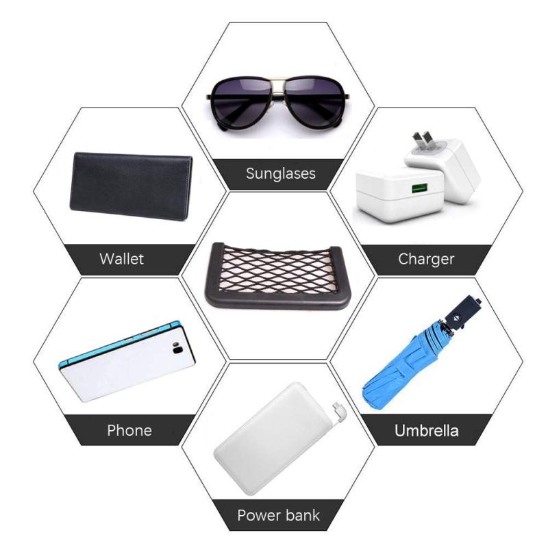 Car Interior Storage Net Pocket Bag Creative Car Supplies For Car Mesh Sundries Storage