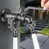 Water Faucet Anti-Freeze Precise Control Tap 2-Way Faucet For Outdoor Garden For Car Washing Flowers Irrigation Pet Grooming