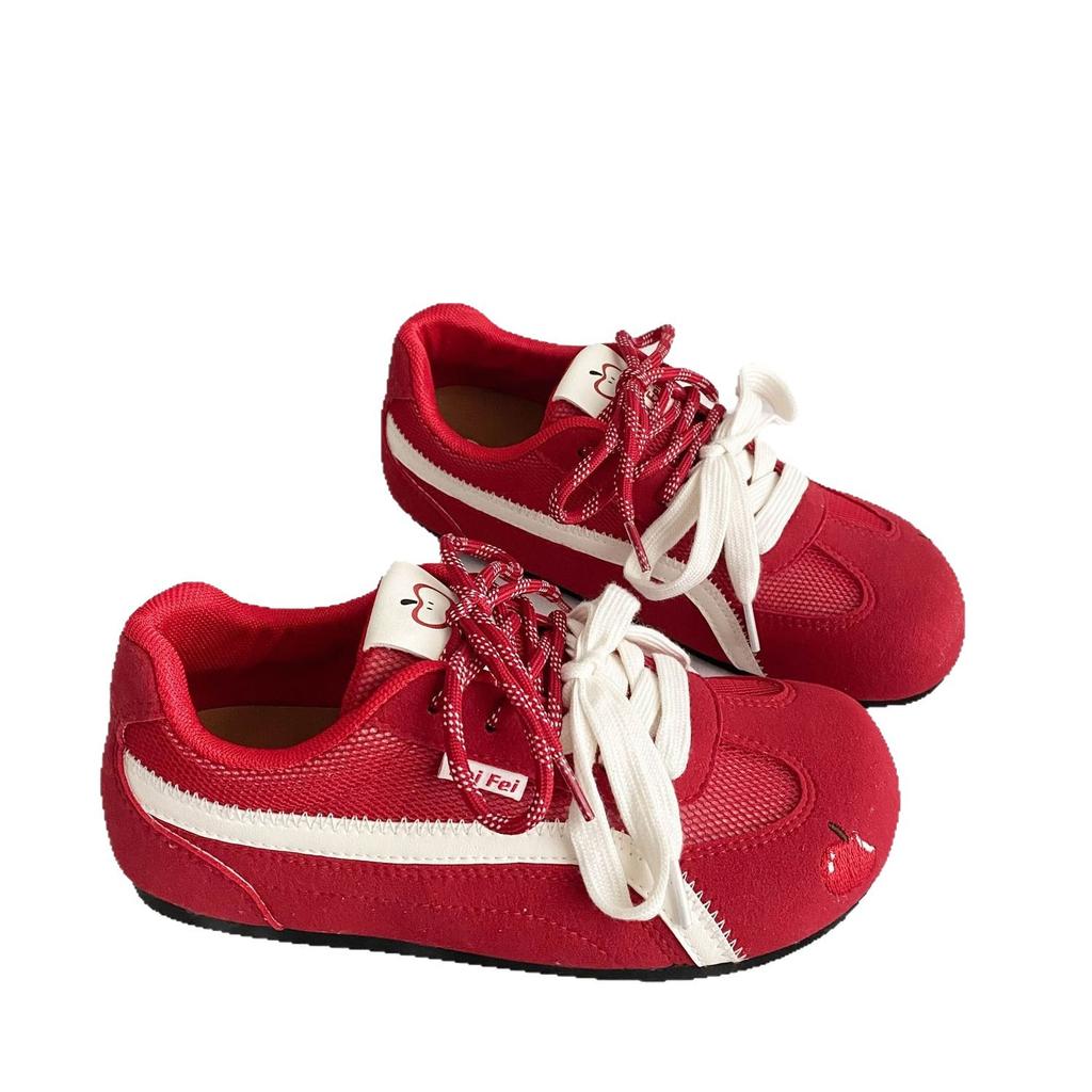 Hässlich süße Netz-Puff-Board-Schuhe Damen Moralische Ausbildung 2025 neues schickes Nischendesign Student Forrest Gump Sportliche kleine weiße Schuhe