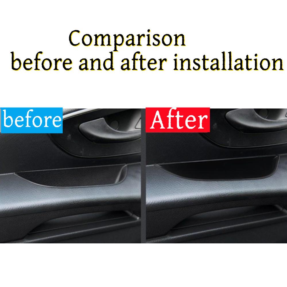 BAPM7 Styling Mouldings ABS Car Front Door Handle Storage Boxes Door Armrest Holder Tray Organizer For Mercedes Benz V Class V260 Vito