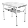 Folding Camping Table Height Adjustment Portable Pinic Table Aluminum Alloy with S Hooks for Outdoor