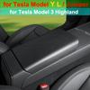 For Tesla Model YL Launch 2026 Armrest Box Protect Cover Model Y L Juniper Center Console Anti-Scratch Carbon Fiber Pattern Case