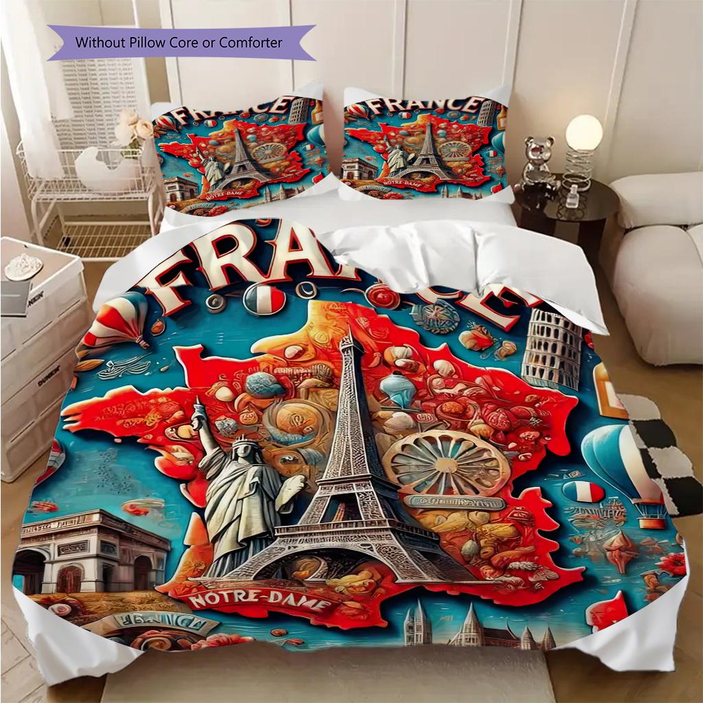 Statue of Liberty, USA Bedding, Duvet Cover, Pillowcase, Home Decoration, Birthday Gift (1 * Duvet Cover+2 * Pillowcase, Coreless)