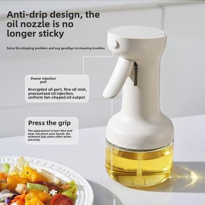 Giraffe Oil Bottle, Grip Strength Atomizing Oil Spray Bottle, Barbecue Fat-reducing Oil Spray Bottle, Glass Household Spray Bottle