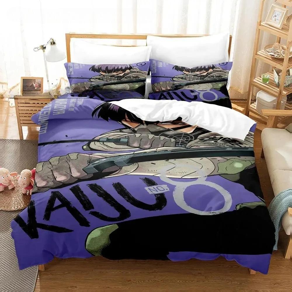 Kaiju No 8 Bedding Set Single Twin Full Queen King Size Bed Set Aldult Boys Bedroom Duvet cover Sets 3D Print Anime