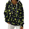 Women's Fashion Casual Christmas Print Pullover Long-Sleeve Hooded Sweatshirt