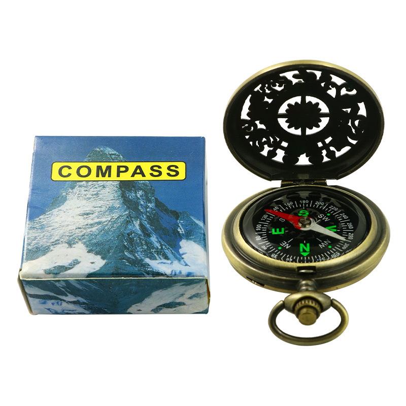 Outdoor Pocket Watch Compass Compass Mountaineering Adventure Equipment Flip Compass High Precision