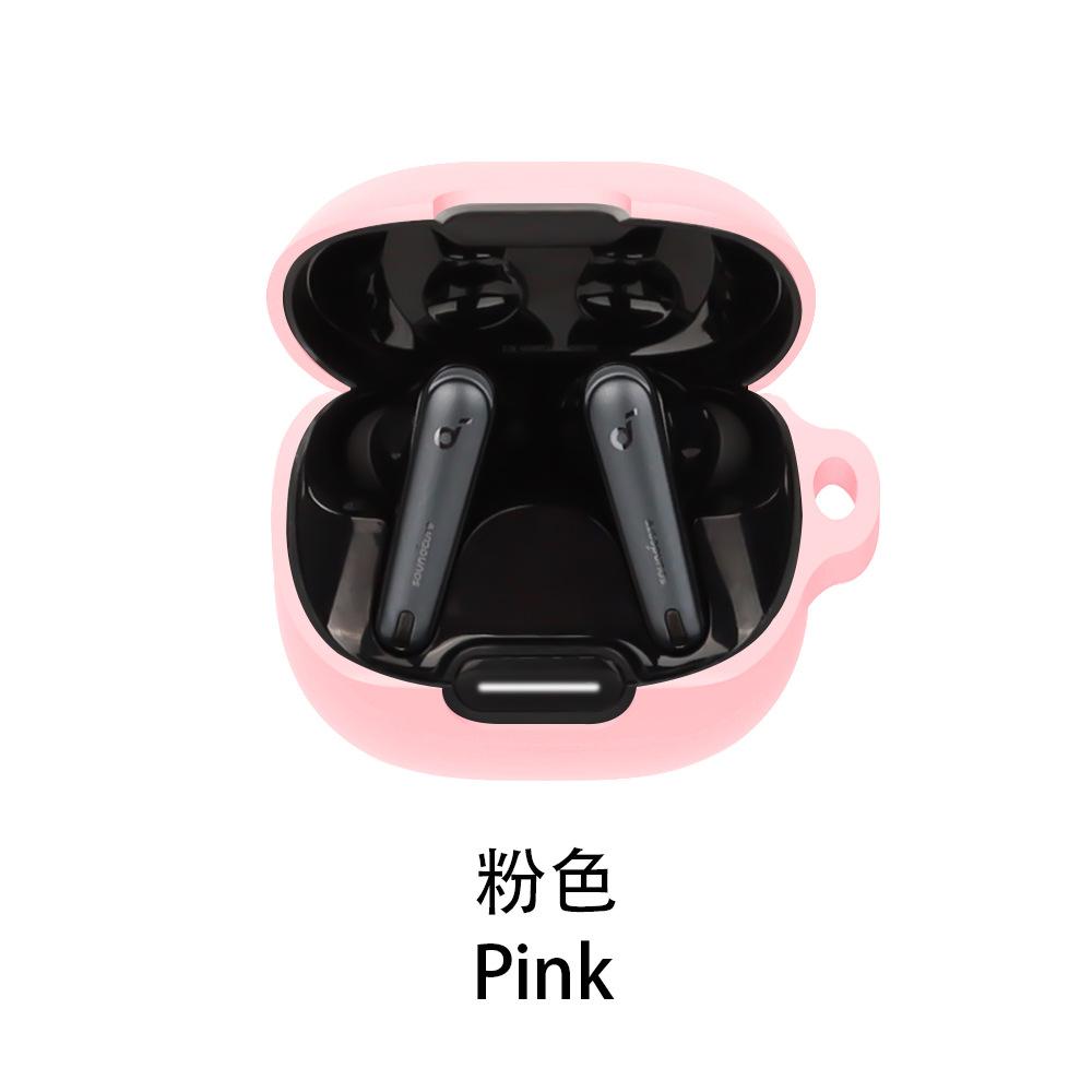 Para Anker Soundcore Liberty 4 NC Funda Color Sólido Silicona A Prueba de Golpes Cubierta para Auriculares Bluetooth Liberty 4NC Caja de Auriculares Fundas