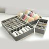 Wardrobe drawer organizer, 4-in-1 foldable compartment underwear set