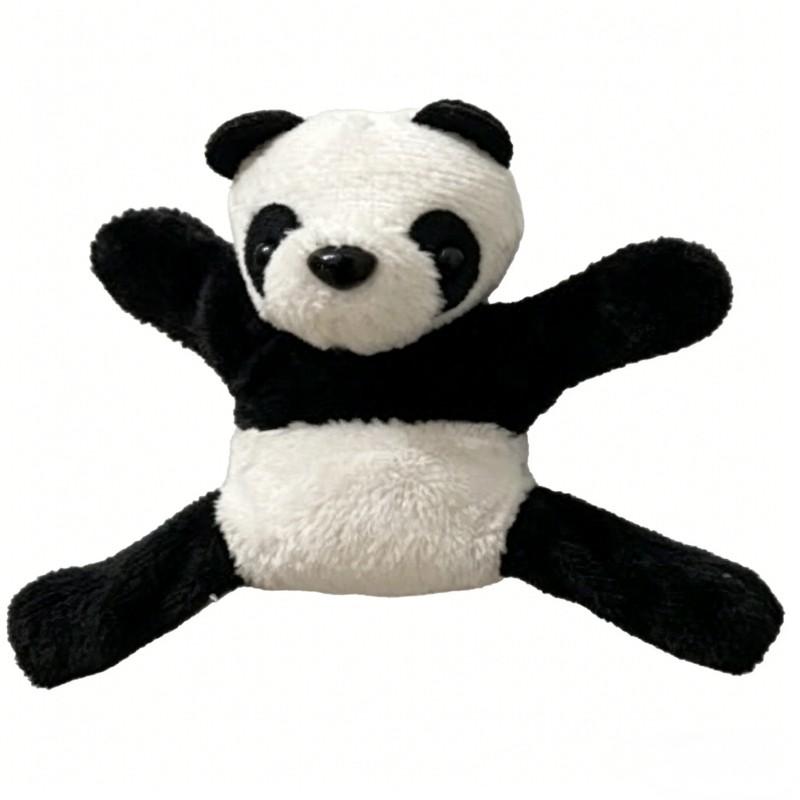 9pcs Stuffed Plush Panda Magnetic Toy Decorating Refrigerator Magnet for Home Beauty Decoration