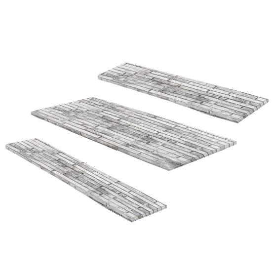 3 buc/set husă pentru masă și scaun de exterior imprimată impermeabilă cu bandă elastică anti-alunecare