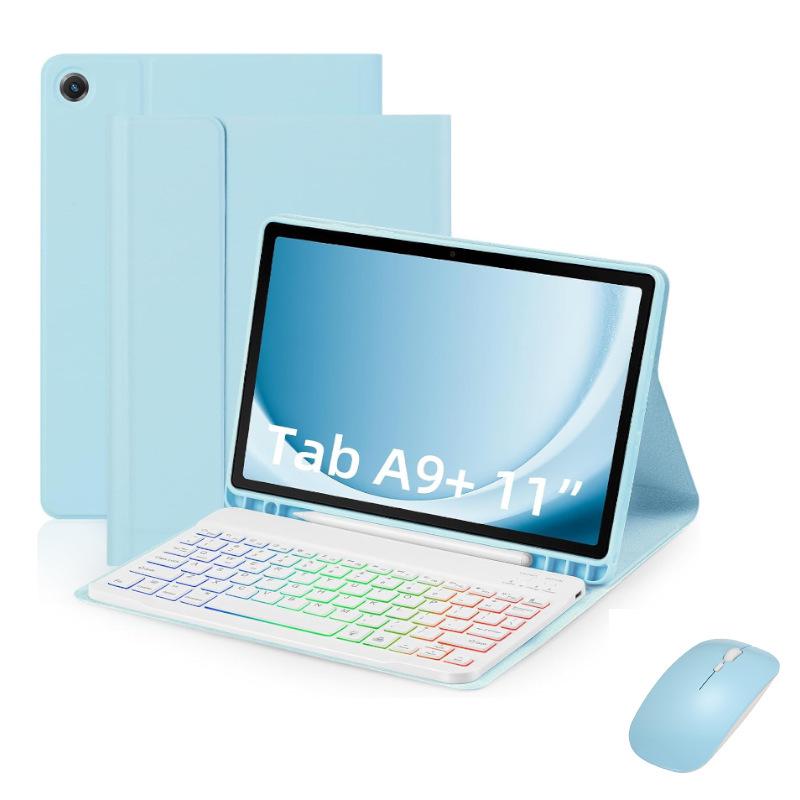 Husă cu tastatură Bluetooth pentru tabletă Samsung A9Plus10FE+ și bară mouse spaniolă