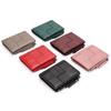Full Sheepskin Small Wallet Women's Short Genuine Leather Hand-knitted Folding Change Purse