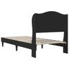 Bed Frame with Headboard Black 90 x 190 cm Faux Leather