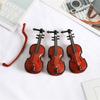 Decorative East-carrying Educational Elegant Cute Miniature Dollhouse Violin Miniature Violin