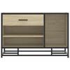 Vidaxl Ławka Na Buty Sonoma Oak 80X40X53,5 Cm Drewno Klejone I Metal