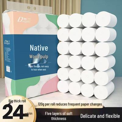 9.6 Jin Virgin Wood Pulp Toilet Paper Solid Core Rolls