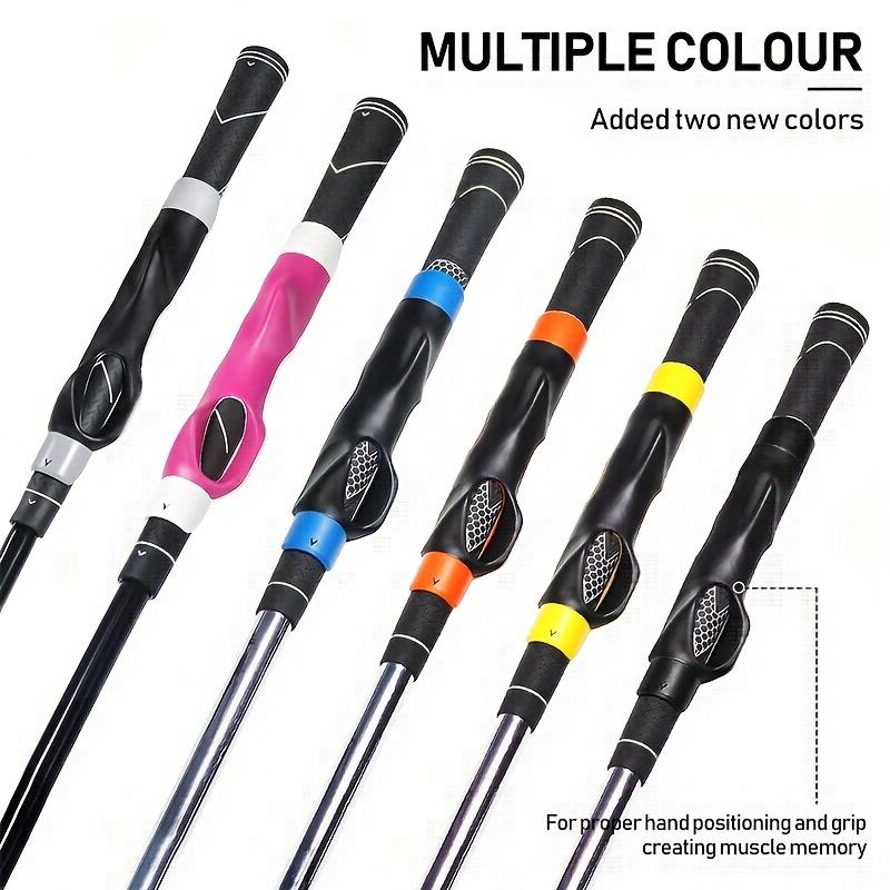 Golf Grip Trainer Swing Training Aid Ergonomic Hand Position Guide for Correct Grip Muscle Memory Improve Swing Rhythm
