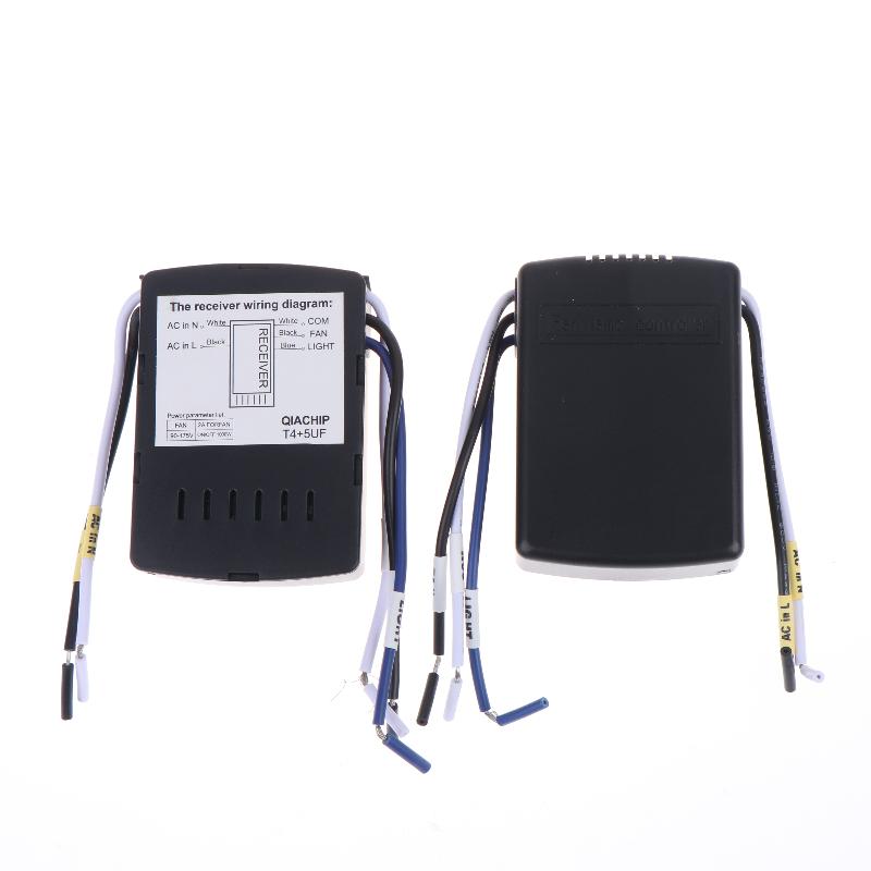 Mini Ceiling Fan Light Remote Control Kit 110-240V AC Timing Control Switch for Small Apartment Home Use