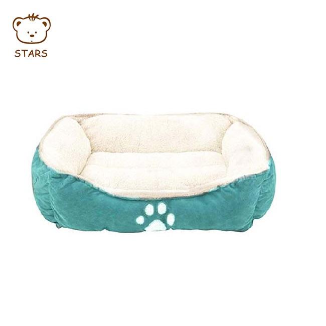 Factory Comfortable Paw Shape Dog Bed Orthopedic Pet Bed Manufacturer (Blue,S) синий