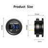 Car Voltmeter Digital LED Display Mini Round Voltage Battery Volt Tester Gauge Meter for Motorcycle Boat Marine Truck ATV UTV