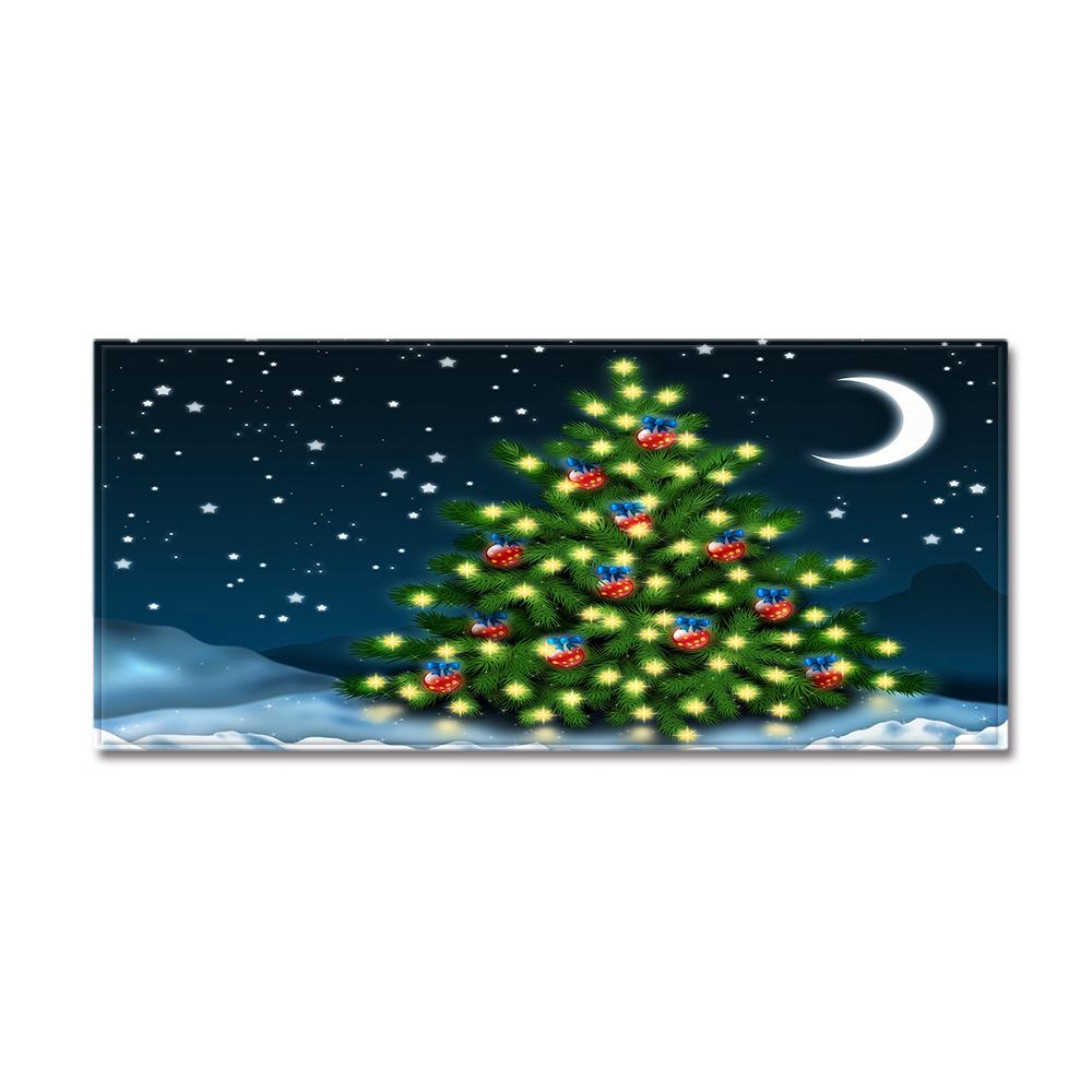 Christmas Household Bathroom Absorbent Non-Slip Mat Living Room Kitchen Sand Carpet Doormat Long Floor Mat