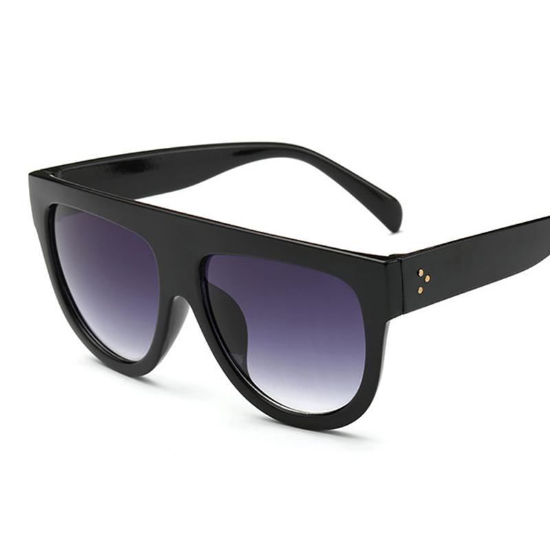 PPFVVTV Vintage Sonnenbrille Damen - Oversized Shield Mit Gradient