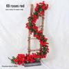 Artificial Red Rose Flower Vine Garland