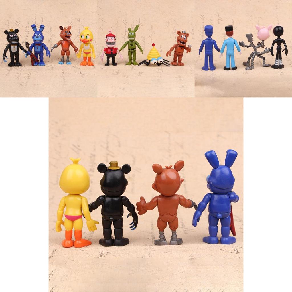 Set da 12 Pezzi di Five Nights At Freddys Chica Freddy Bambola Action Figure in PVC per Bambini
