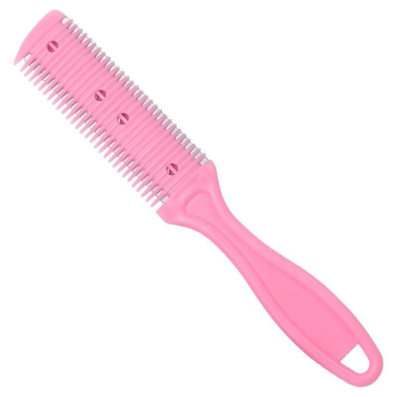 Pink Hair Trimming Scissors for DIY Bangs and Personal Beauty Care