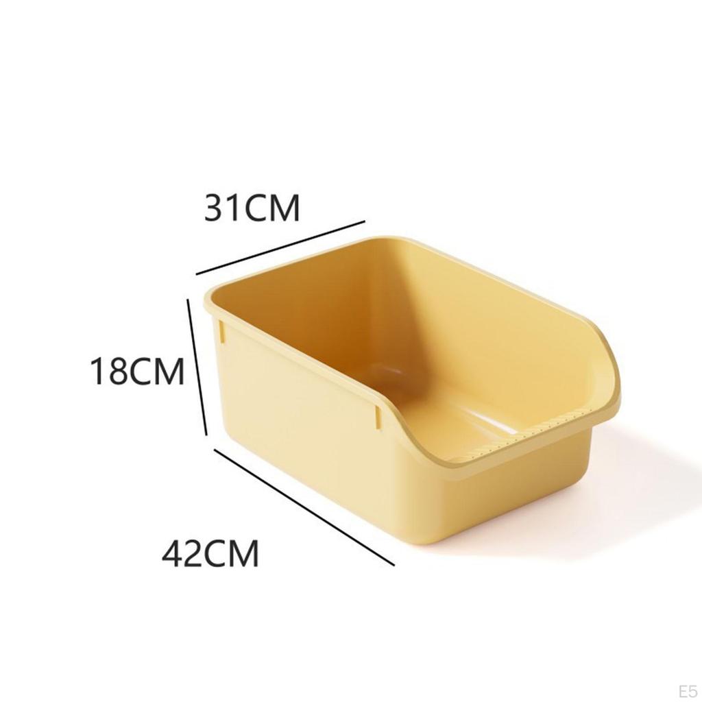 Cat Toilet Pet Sand Box, Anti Splashing Bedpan Supplies High Sided,